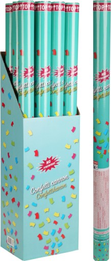 NARODENINY NA NARODENINY KONFETTI LAUNCHER TUBE SILVESTR 78 cm