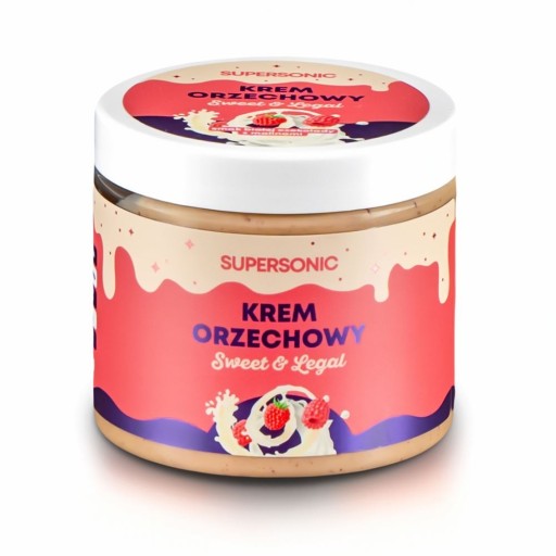 ORIEŠKOVÝ KRÉM S PRÍCHUŤOU BIELEJ ČOKOLÁDY A MALINY 160 g - NADZVUKOVÝ