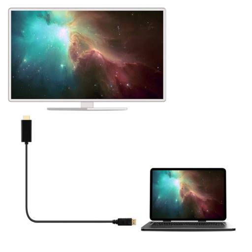 Display Port DP na HDMI FULL HD 1,8M ADAPTÉROVÝ kábel