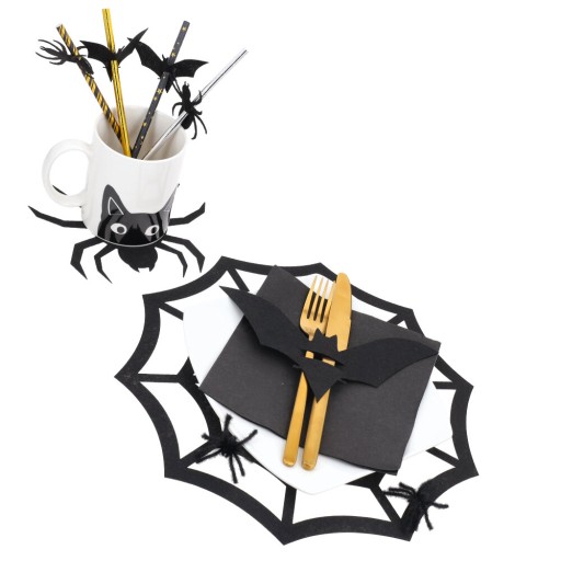 Dekoratívne prestieranie na Halloweensku výzdobu