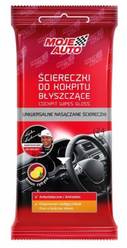 Antistatické lesklé utierky do kokpitu, 24 ks