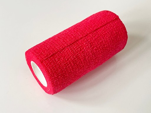BANDÁŽ SAMOLEPIACA ELASTICKÁ ČERVENÁ 10cm