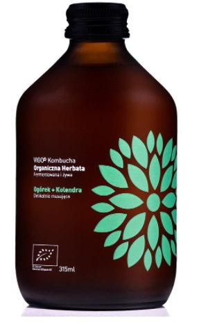 Kombucha uhorka koriander VIGO BIO 330 ml