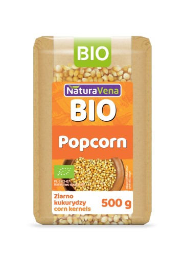 Popcorn (kukuričné zrno) Bio 500 G - Naturavena