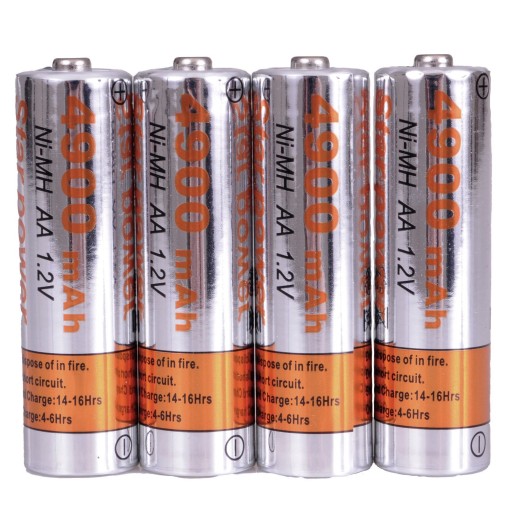4ks x BATÉRIE BATÉRIE AA VEĽKÉ 4900mAh R6