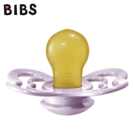 BIBS Supreme ukľudňujúci cumlík hevea guma 6m+ ružová Lilac