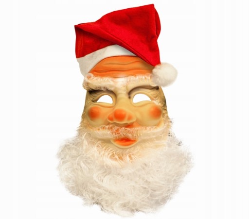 Maska svätého Santa Claus brada Santa klobúk Outfit