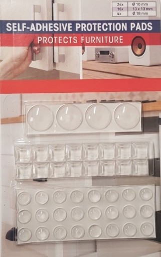 SAMOLEPIACE SILIKÓNOVÉ NÁRAZNÍKY NA NÁBYTOK 44 ks