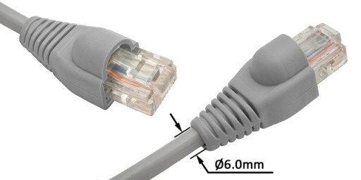 Kryt zástrčky RJ45/8P8C, vonkajší, sivý, 100 ks