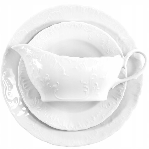 0001 ŠÁLKA 100 ml espresso Biely ROCOCO ĆMIELÓW PORCELÁN