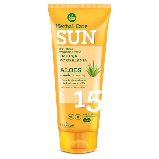 Farmona Herbal Care Sunscreen emulzia vodeodolná SPF15 Aloe s vodou