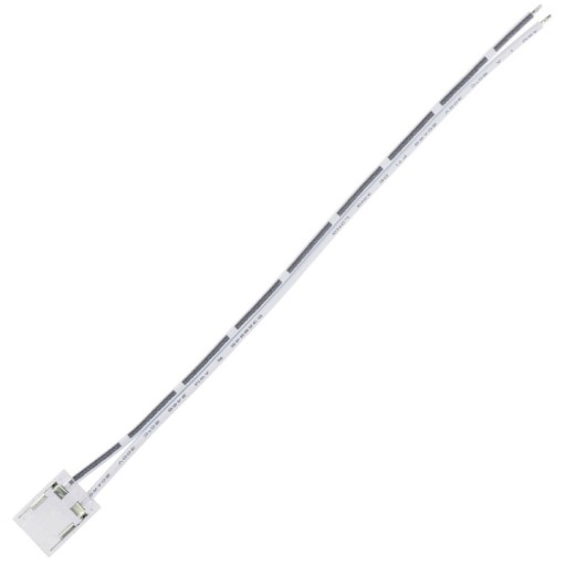 COB 8mm LED páskový konektor s napájacím káblom