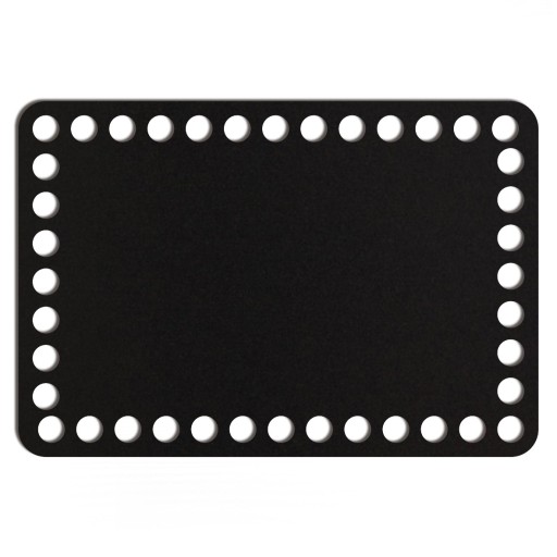 čierny základný košík dno 13x19cm HDF obdĺžnik