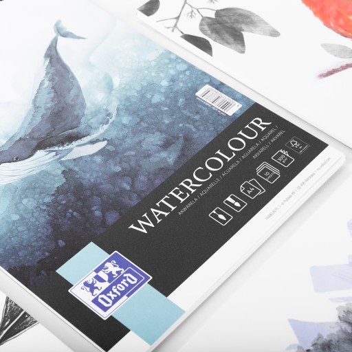 Maliarsky skicár WATERCOLOR BLOCK Oxford akvarelový papier 10k 300g