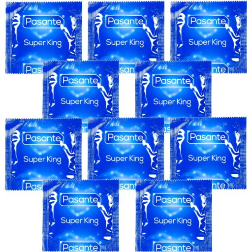 PASANTE SUPER KING SIZE kondómy veľká veľkosť väčší priemer 10 ks.