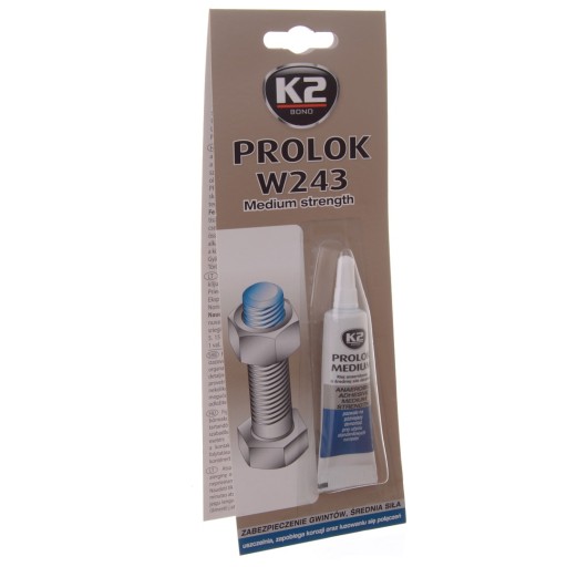 K2 PROLOK lepidlo na závit tesniacej skrutky 6ml