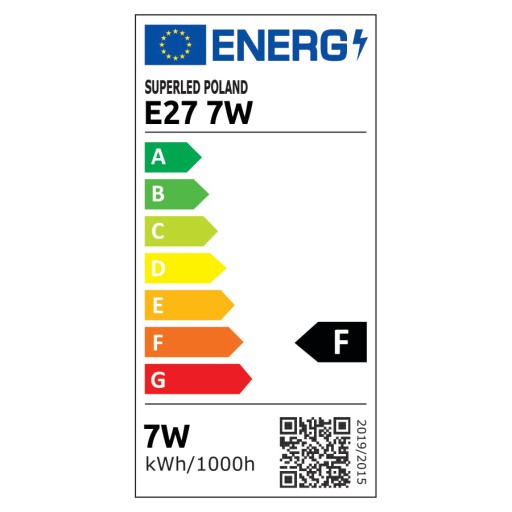 E27 LED žiarovka 7W = 60W 630 lm C37 CCD Viac lumenov SuperLED sviečka