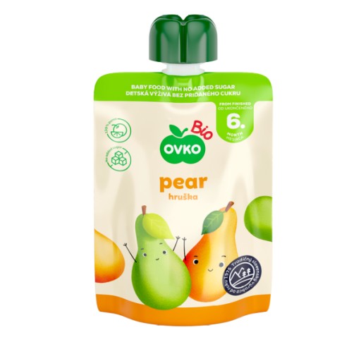 OVKO Hruškové pyré po 6 mesiacoch veku (90g)
