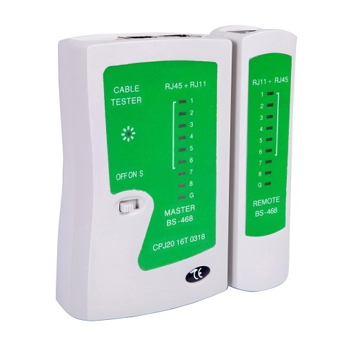 TESTER SIEŤOVÝCH KÁBLOV RJ45 RJ11 LED