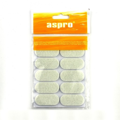 PODLOŽKY PLSTENÉ 20x44MM BIELE 10 KS ASPRO