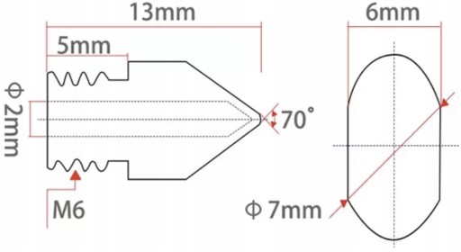 TRYSKA KALENÁ OCEL MK8 0,4 mm 1,75 mm ENDER 3 5