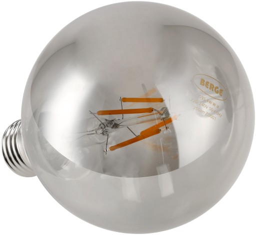 E27 LED žiarovka 4W 200lm 2200K Filament Smoke G95 Warm Color
