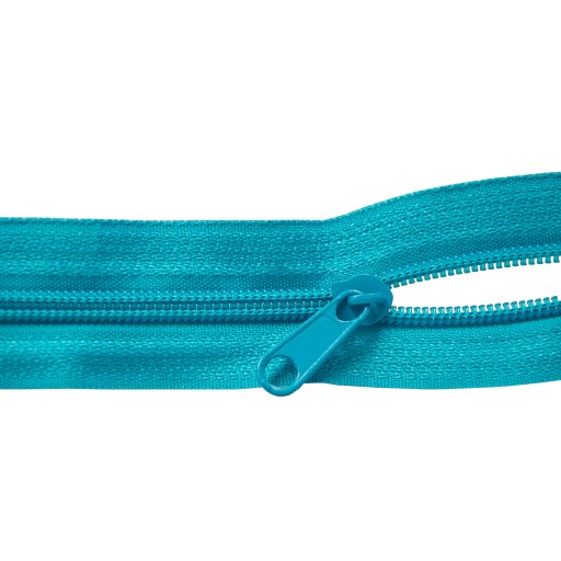 Páska na zips 5mm TYRKYSOVÁ 20 zipsov 10m