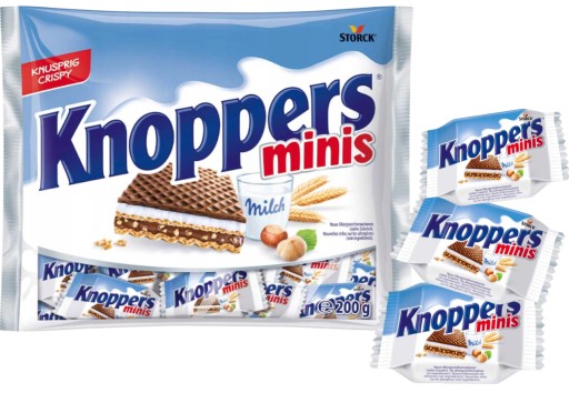 Knoppers Storck Mini Wafer Cookies 11ks nemecké balenie na Deň detí