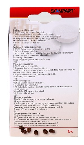 Tablety na odstraňovanie vodného kameňa Scanpart