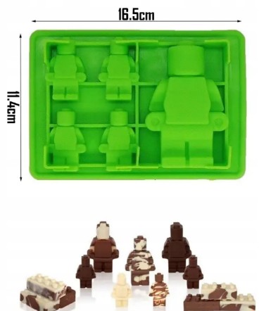 PEOPLE LEGO BLOCKS PRAGLINE FORMA SILIKÓNOVÁ MOLKA NA ČOKOLÁDOVÉ ŽELÉ