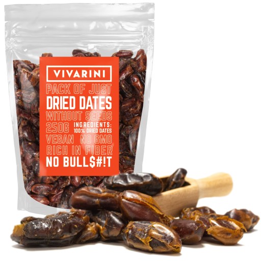 SUŠENÉ datle, bez jadierok, 250g, PRÍRODNE SLADKÉ