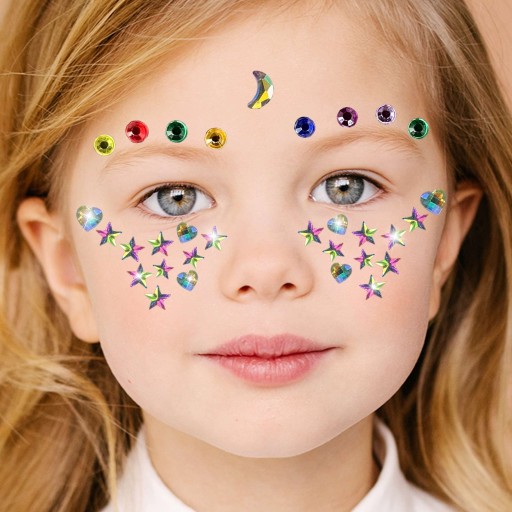 NÁLEPKY KRYŠTÁLOV TVÁR ZIRkóNOVÉ DIAMANTY 3D MAKEUP NECHTY NA VLASY