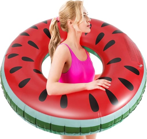 NAFUKOVACÍ MATRAC NA PNEUMATIKY VODNÉ PLÁVANIE VODNÝ MELÓN VEĽKÝ 70CM