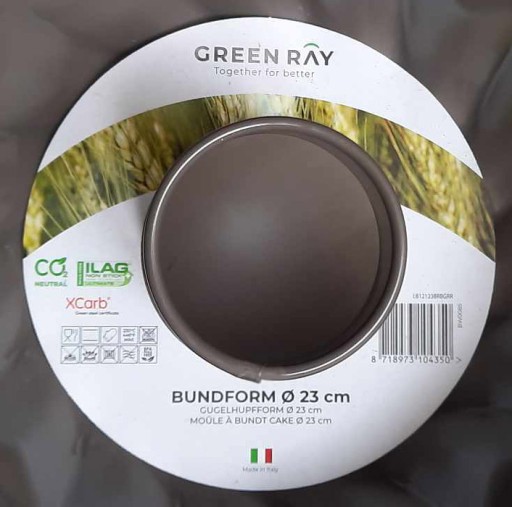 GREEN RAY okrúhly plech na pečenie babiek, priemer 23cm