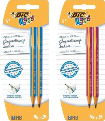 Hrubá ceruzka pre NAJMLADŠÍCH ĽUDÍ Perfektná do ŠKOLY Mix 2 kusy Bic ceruzky