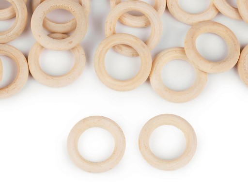 Drevený kruh opracovanie makramé 18/29mm 10 ks.