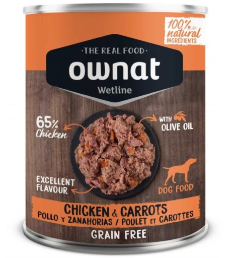 Ownat Dog Wetline kura a mrkva 395g