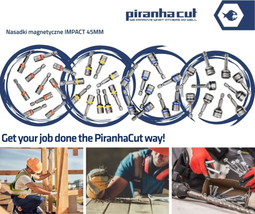 PiranhaCut Magnetická rázová objímka 8mm farmár