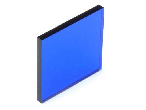 Plexisklo, modré plexi, priehľadné. rozmer 3 mm