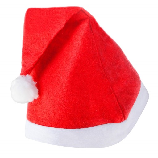 Čiapka Santa Claus 10ks s brmbolcom Vianočná VÝBORNÁ 10KS Veľkoobchod