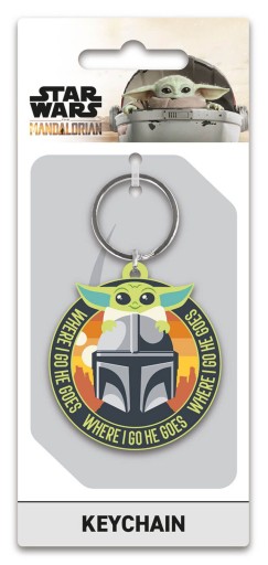 Gumená kľúčenka Mandalorian Baby Yoda