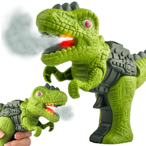 PARA DÝCHANIE DINOSAUR STREĽBA ŽIARENÁ PISTOLE T-REX INTERAKTÍVNA