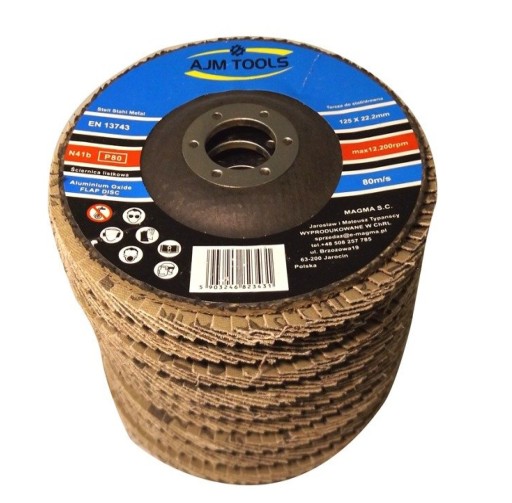 1 kus. Lamelový brúsny kotúč 125 x 22 zrnitosti P60 AJM TOOLS