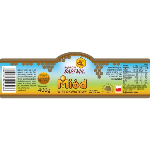 Bartnik Med viackvetý 400 g