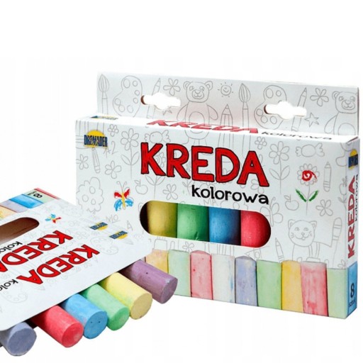 HRUBÁ FAREBNÁ CESTNÁ KRÍDA DO ŠKOLY NA MAĽOVANIE