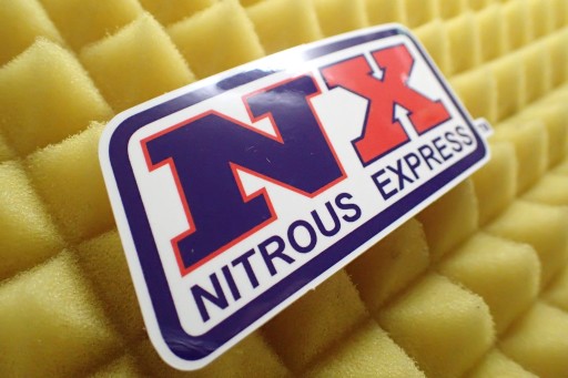 NX NITROUS EXPRESS NOS NITRO NÁLEPKA 9,6 x 4,3 cm