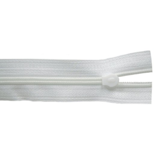3mm páska na špirálový zips, BIELA + 20 zipsov, 10 metrov