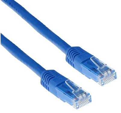 ETHERNETOVÝ LAN KÁBEL RJ45 CAT.5e 1m modrý