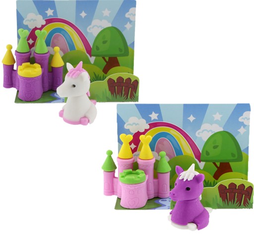 SET UNICORN GUMA a zips RUŽOVÁ NEZANECHAJÚ STOPY