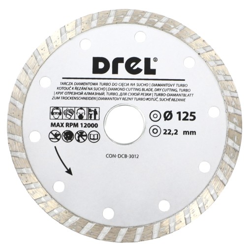 Diamantový kotúč Drel Turbo 125 mm